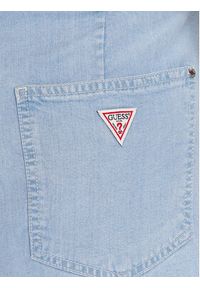 Guess Szorty jeansowe Nenita W3GD0K D4ZL3 Błękitny Loose Fit. Kolor: niebieski. Materiał: wiskoza, lyocell