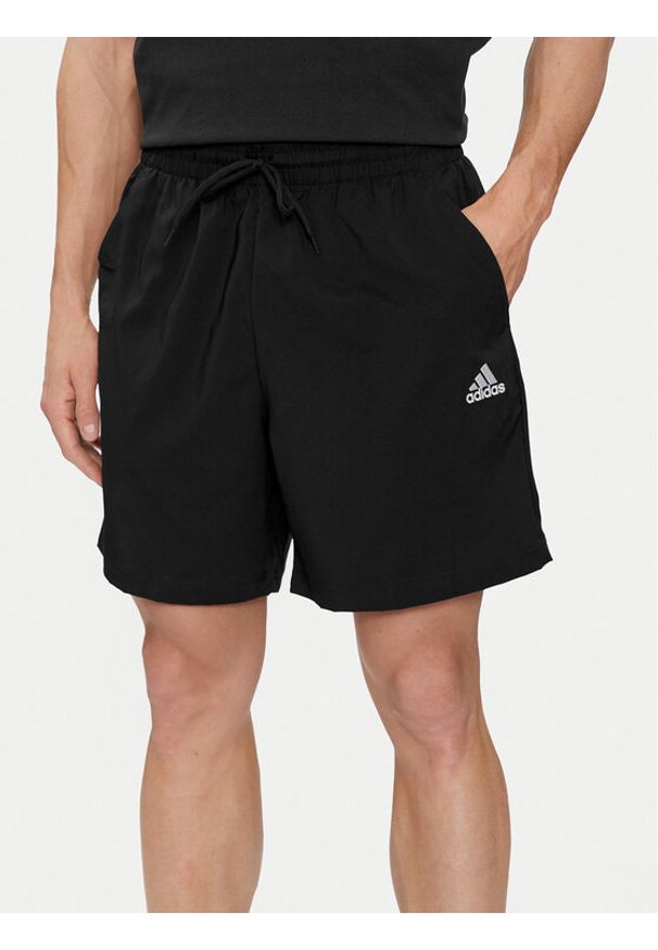Adidas - adidas Szorty sportowe AEROREADY Essentials Chelsea Small Logo Shorts IC9392 Czarny Regular Fit. Kolor: czarny. Materiał: syntetyk. Styl: sportowy