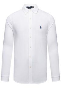 Polo Ralph Lauren Koszula 710654408003 Biały Regular Fit. Typ kołnierza: polo. Kolor: biały. Materiał: bawełna #4