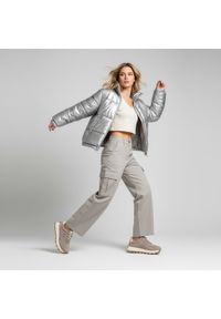 Beżowe Sneakersy Filippo Sportowe Buty Damskie Na Platformie. Okazja: na co dzień, na spacer. Zapięcie: sznurówki. Kolor: beżowy. Materiał: skóra, zamsz, jeans. Szerokość cholewki: normalna. Obcas: na platformie. Sport: turystyka piesza #5