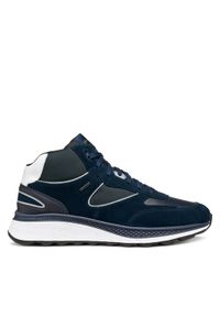 Geox Sneakersy U Spherica Actif X1 U56HGA 02285 C4002 Granatowy. Kolor: niebieski. Materiał: zamsz, skóra