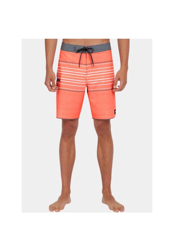 Szorty plażowe męskie O'Neill Hyperfreak Heat Stripe Scallop 18". Okazja: na plażę. Kolor: żółty, pomarańczowy, wielokolorowy