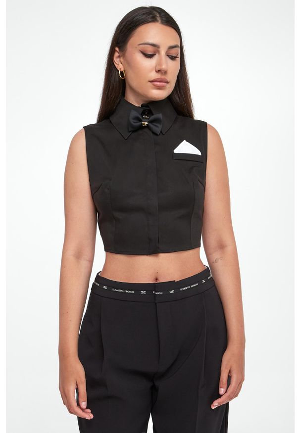 Elisabetta Franchi - Koszula damska cropped ELISABETTA FRANCHI