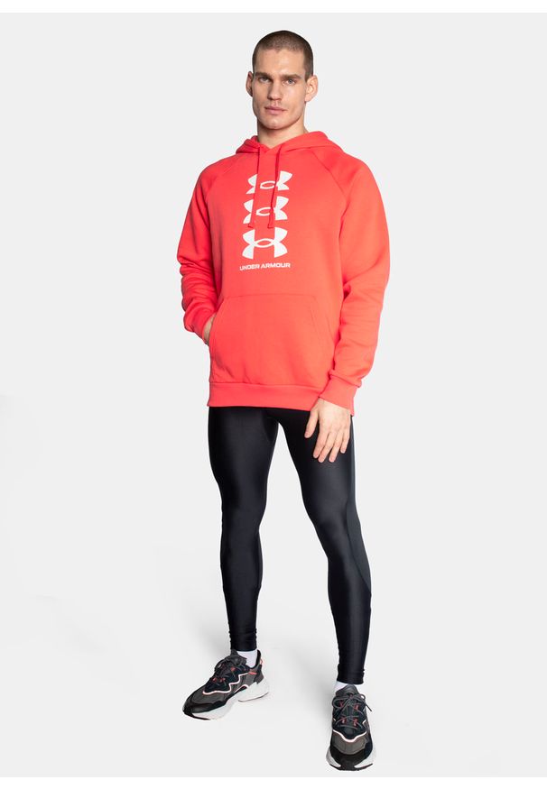 Bluza męska Under Armour Rival FLC Multilogo HD (1357094-690). Okazja: na co dzień. Kolor: pomarańczowy. Styl: casual, elegancki