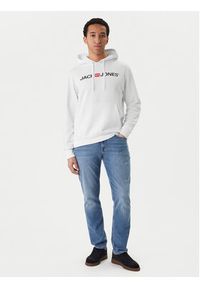 Jack & Jones Bluza Corp Old Logo 12137054 Biały Regular Fit. Kolor: biały. Materiał: syntetyk #5