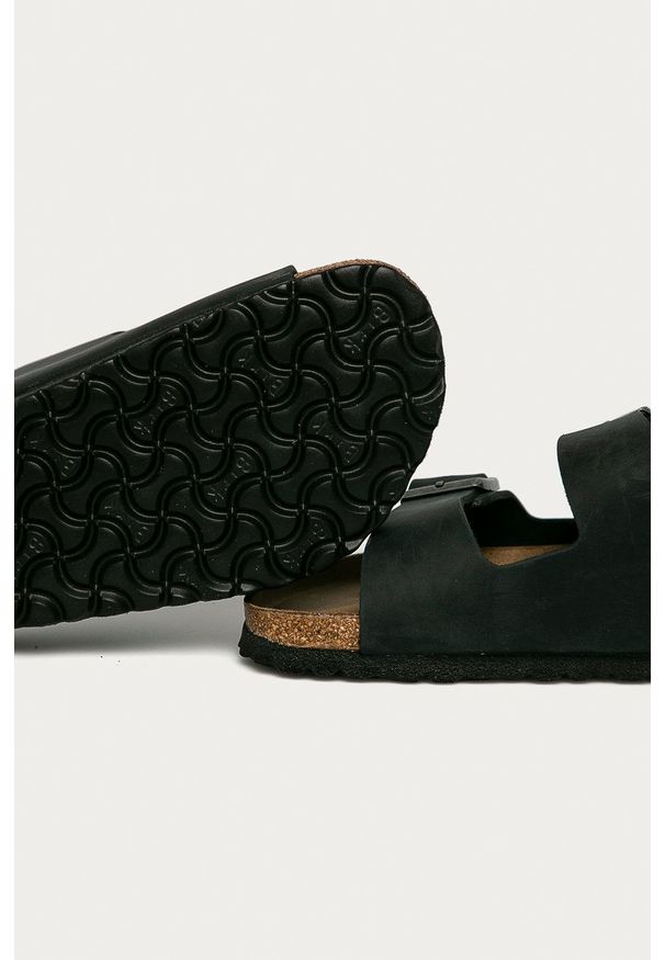 Birkenstock - Klapki Arizona. Kolor: czarny. Materiał: materiał, guma. Wzór: gładki
