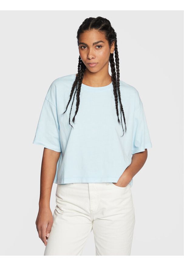 LTB T-Shirt Lelole 80047 6481 Błękitny Regular Fit. Kolor: niebieski. Materiał: bawełna