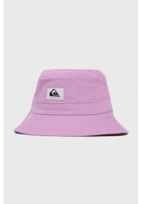 Quiksilver kapelusz bawełniany kolor różowy bawełniany. Kolor: różowy. Materiał: bawełna