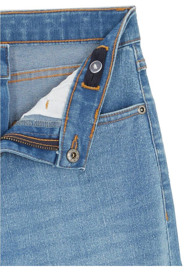 bonprix - Dżinsy wide leg, mid waist. Kolor: niebieski