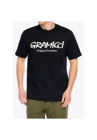 Koszulka z nadrukiem Gramicci Original Freedom Logo Tee. Kolor: czarny. Wzór: nadruk