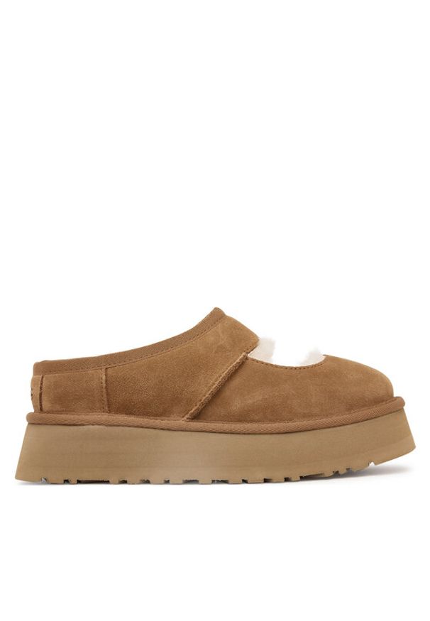 Ugg Kapcie W Bea Mary Jane 1167612 Brązowy. Kolor: brązowy. Materiał: skóra