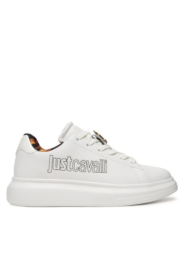 Just Cavalli Sneakersy 80RA3SB3 ZPB99 Biały. Kolor: biały. Materiał: skóra