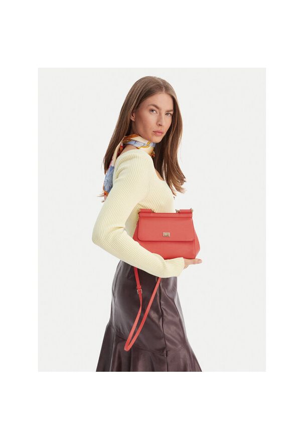 DOLCE & GABBANA - Torebka Dolce&Gabbana. Kolor: pomarańczowy