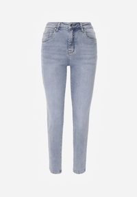 Renee - Niebieskie Casualowe Jeansy z Bawełny Menisea. Okazja: na co dzień. Kolor: niebieski. Styl: casual #8