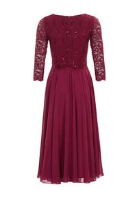 Swing Sukienka koktajlowa 5AI08900 Bordowy Regular Fit. Kolor: czerwony. Materiał: syntetyk. Styl: wizytowy #2
