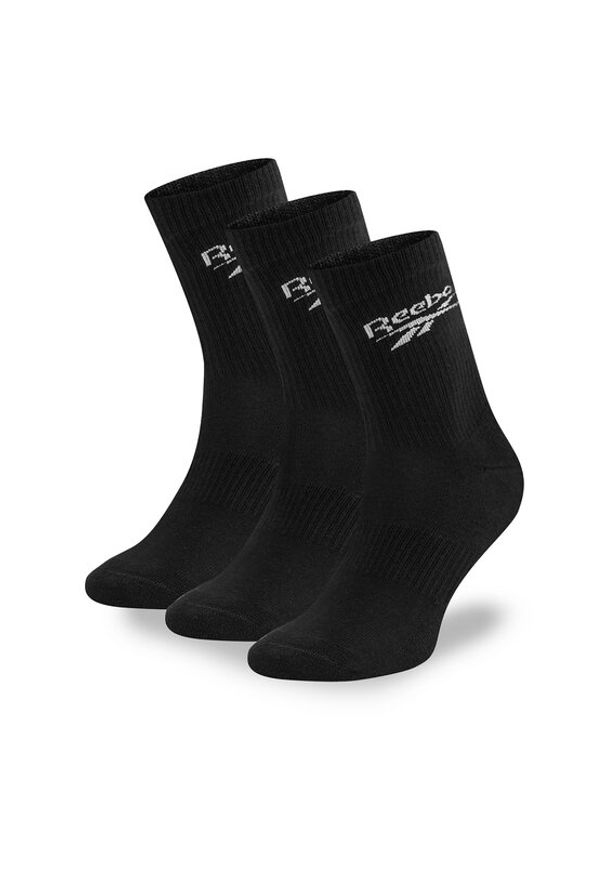 Reebok Skarpety długie R0452-SS24 (3-pack) Czarny. Kolor: czarny. Materiał: materiał