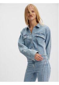 GESTUZ - Gestuz Kurtka jeansowa 10908133 Błękitny Regular Fit. Kolor: niebieski. Materiał: bawełna #4