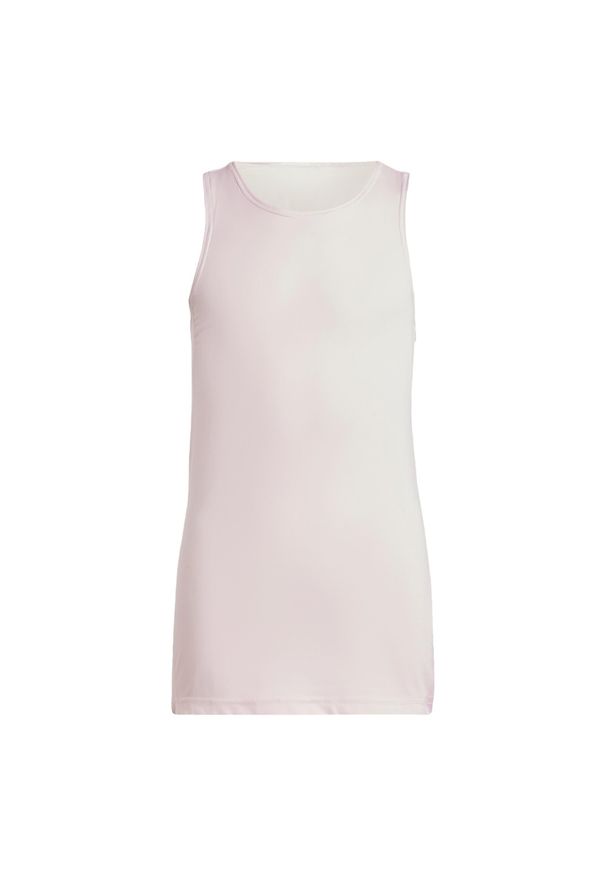 Adidas - Koszulka Club Tank Kids. Kolor: różowy. Długość rękawa: bez rękawów. Technologia: ClimaCool (Adidas). Sport: tenis