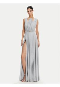 Elisabetta Franchi Sukienka wieczorowa AB-R21-52E2 Błękitny Regular Fit. Kolor: niebieski. Materiał: wiskoza. Styl: wizytowy
