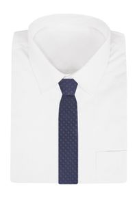 Krawat Męski - Angelo di Monti - Fiolet w Groszek. Materiał: tkanina. Wzór: grochy. Styl: elegancki, wizytowy