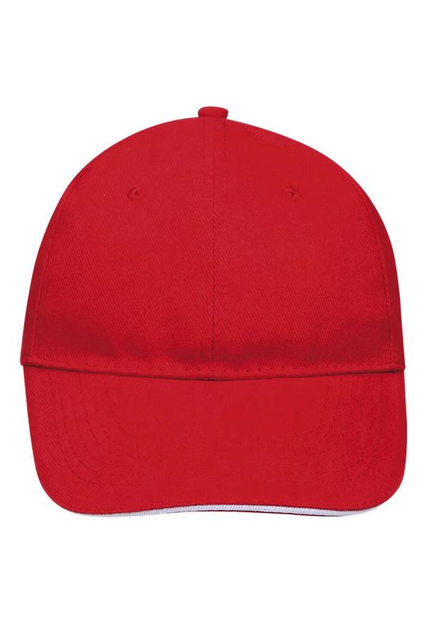 SOL'S - Czapka Z Daszkiem Buffalo 6 Panel. Kolor: biały, czerwony, wielokolorowy
