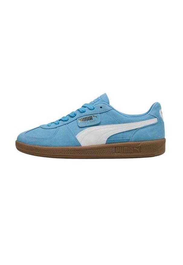 Buty do chodzenia męskie Puma Palermo. Zapięcie: sznurówki. Kolor: niebieski. Materiał: guma, tkanina, skóra, materiał, syntetyk. Szerokość cholewki: normalna. Sport: turystyka piesza