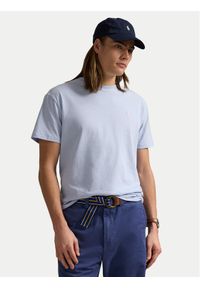 Polo Ralph Lauren T-Shirt 710671438418 Błękitny Slim Fit. Typ kołnierza: polo. Kolor: niebieski. Materiał: bawełna