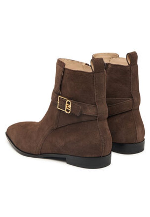 Liu Jo Botki Liz 01 SF5123 PX002 Brązowy. Kolor: brązowy. Materiał: zamsz, skóra