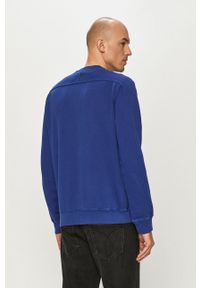 Armani Exchange - Bluza bawełniana. Okazja: na co dzień. Kolor: niebieski. Materiał: bawełna. Wzór: nadruk. Styl: casual #2