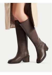 Gino Rossi Kozaki WGA3329-1Z Brązowy. Kolor: brązowy. Materiał: skóra #2