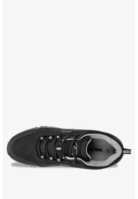 Casu - Czarne buty trekkingowe sznurowane softshell casu c2003-1. Okazja: na spacer. Kolor: szary, wielokolorowy, czarny. Materiał: softshell. Szerokość cholewki: normalna. Sport: turystyka piesza