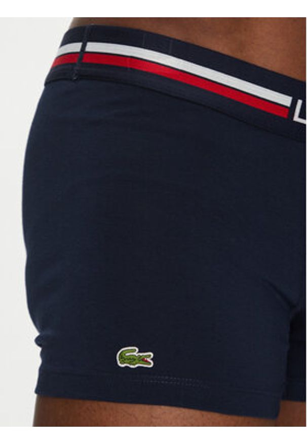 Lacoste Komplet 3 par bokserek 5H2390 Niebieski. Kolor: niebieski. Materiał: bawełna