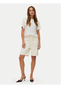 Vero Moda T-Shirt Sola 10341979 Biały Regular Fit. Kolor: biały. Materiał: bawełna #2