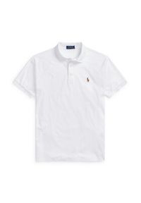 Polo Ralph Lauren Polo 710713130003 Biały Custom Slim Fit. Typ kołnierza: polo. Kolor: biały. Materiał: bawełna #2