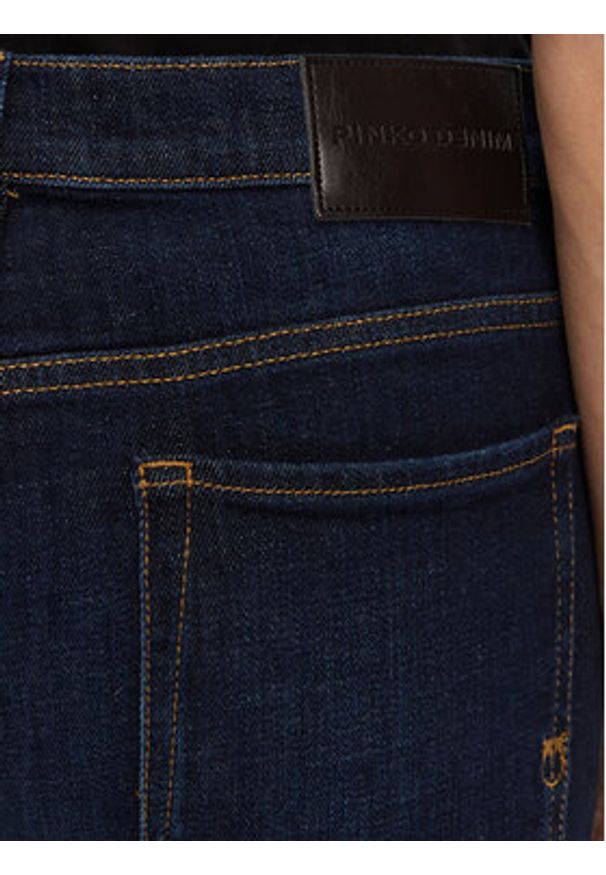 Pinko - PINKO Jeansy 104608 A2DV Granatowy Skinny Fit. Kolor: niebieski