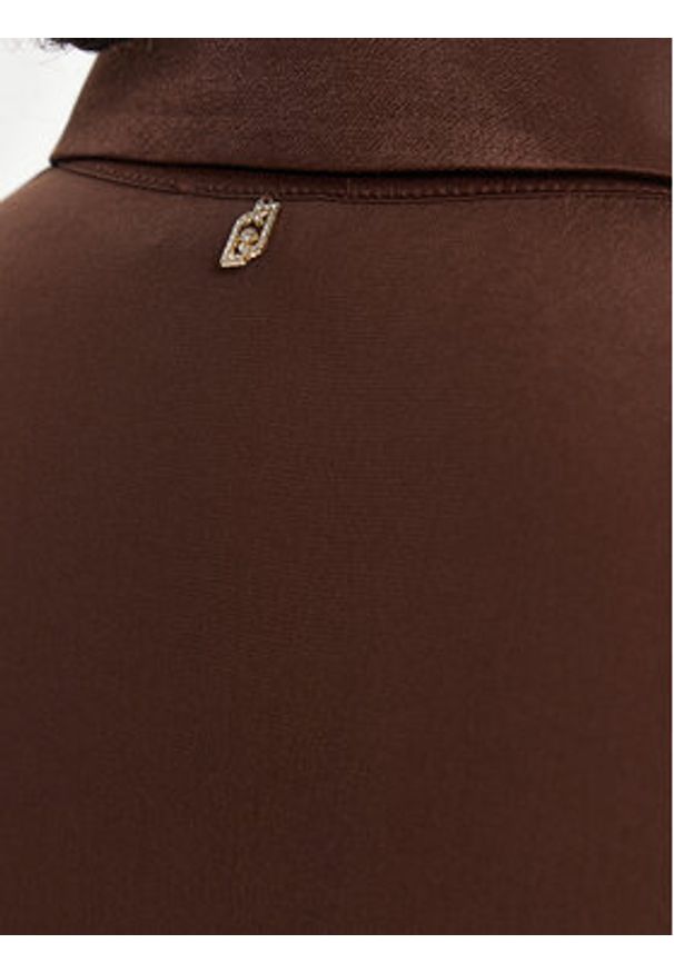 Liu Jo Koszula MF5106 T2578 Brązowy Regular Fit. Kolor: brązowy. Materiał: wiskoza