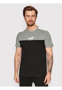 Puma T-Shirt Ess+Block 847426 Czarny Regular Fit. Kolor: czarny. Materiał: bawełna #1