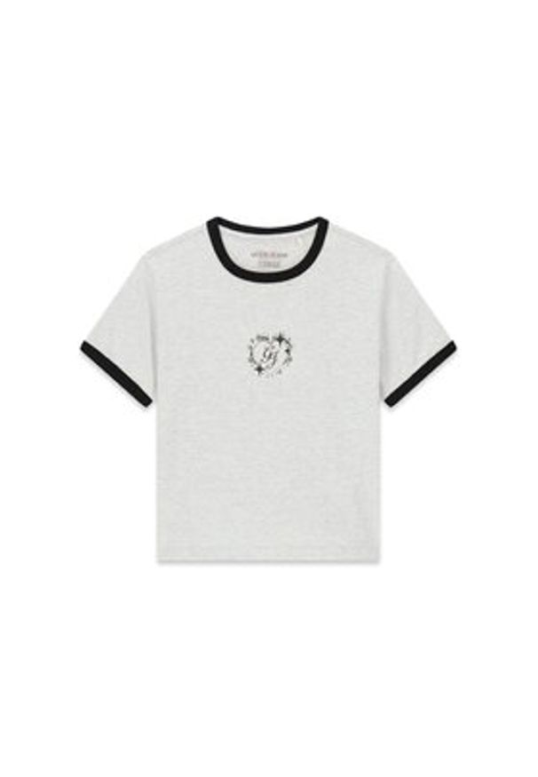 Guess Jeans T-Shirt 180329 Szary Classic Fit. Kolor: szary