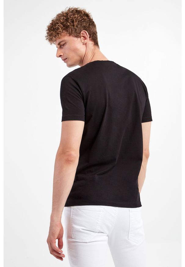 T-shirt męski DSQUARED2. Materiał: tkanina, bawełna. Długość rękawa: krótki rękaw. Długość: krótkie. Wzór: napisy