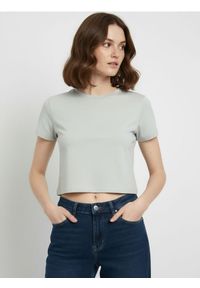 Sinsay - Crop top - szary. Kolor: szary #1