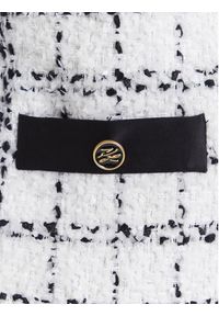 Karl Lagerfeld - KARL LAGERFELD Marynarka A3W14038 Écru Regular Fit. Typ kołnierza: dekolt w karo. Materiał: syntetyk