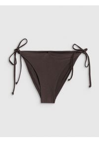 4f - 4F Dół od bikini damski - brązowy M. Kolor: brązowy. Materiał: materiał #1