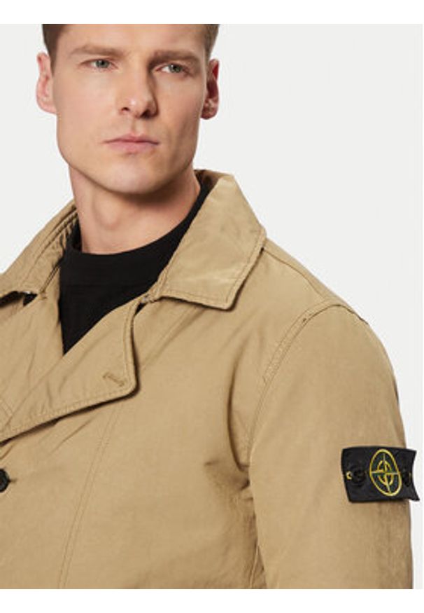 Stone Island Płaszcz przejściowy 811542149 Beżowy Regular Fit. Kolor: beżowy. Materiał: syntetyk