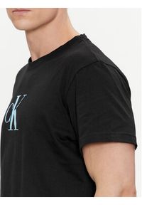 Calvin Klein Swimwear T-Shirt KM0KM00971 Czarny Regular Fit. Kolor: czarny. Materiał: bawełna #3