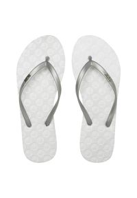 Roxy - Klapki japonki damskie VIVA IV. Okazja: na plażę. Kolor: szary. Materiał: guma, syntetyk. Styl: sportowy #1