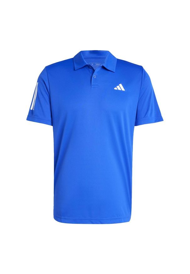 Adidas - Club 3-Stripes Tennis Polo Shirt. Typ kołnierza: polo. Kolor: niebieski. Materiał: materiał. Sport: tenis