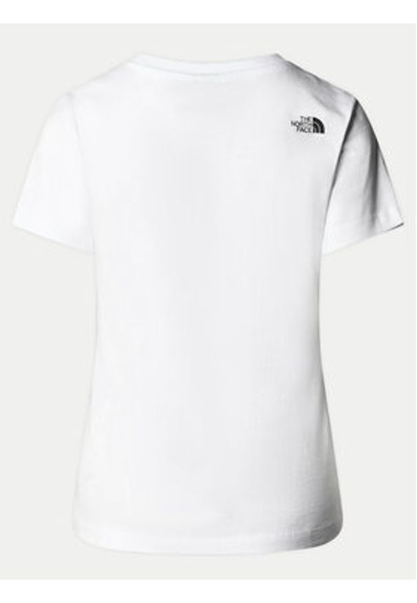 The North Face T-Shirt Easy NF0A87N6 Biały Regular Fit. Kolor: biały. Materiał: bawełna