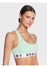 DKNY Biustonosz top DK4519 Zielony. Kolor: zielony. Materiał: bawełna #1