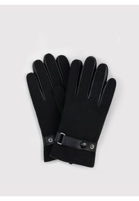 Pako Lorente - PAKO LORENTE – Czarne rękawiczki męskie. Kolor: czarny. Materiał: poliester, wełna #1