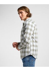 marka niezdefiniowana - LEE MĘSKA KOSZULA LEESURE SHIRT OLIVE GROVE ECRU PLAI 112363691 #5